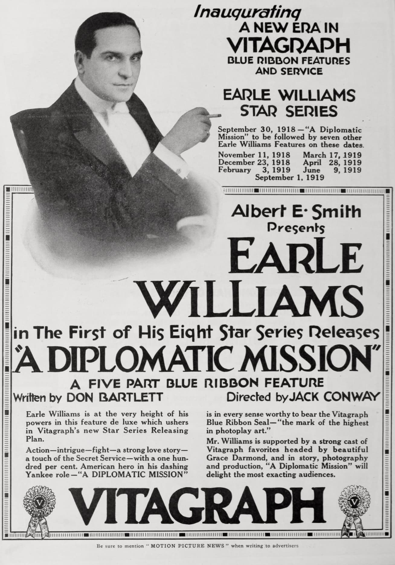 A Diplomatic Mission (1918) film backdrop