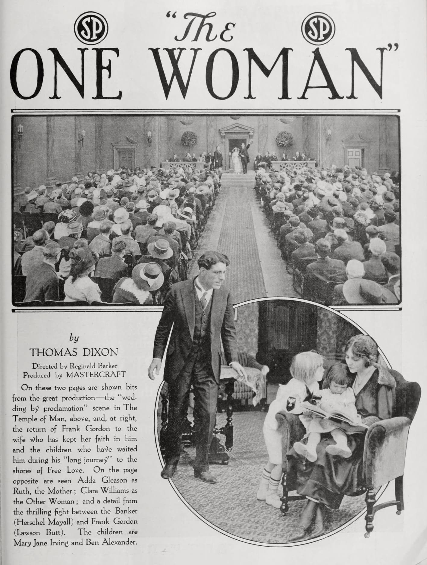The One Woman (1918) film backdrop