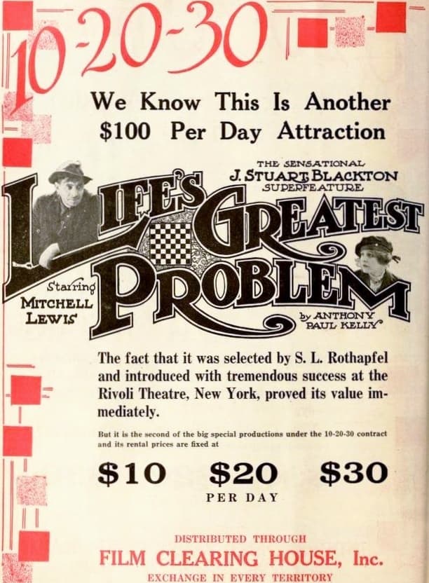 Life's Greatest Problem poster – Cult Cinema