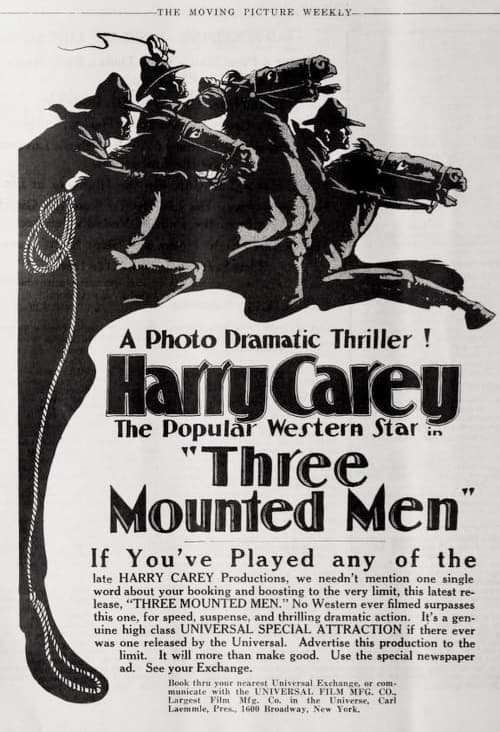 Three Mounted Men poster