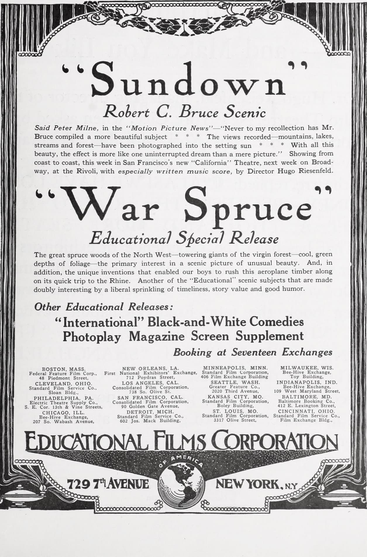 War Spruce (1919) film backdrop