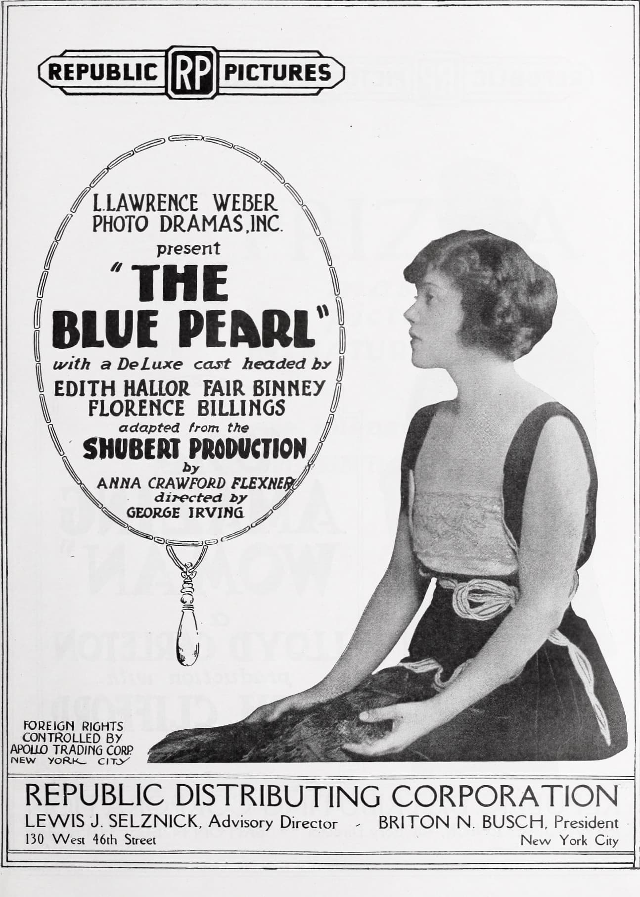 The Blue Pearl poster – Cult Cinema