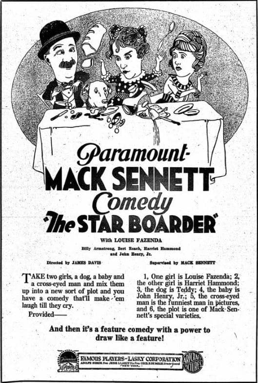 The Star Boarder poster – Cult Cinema