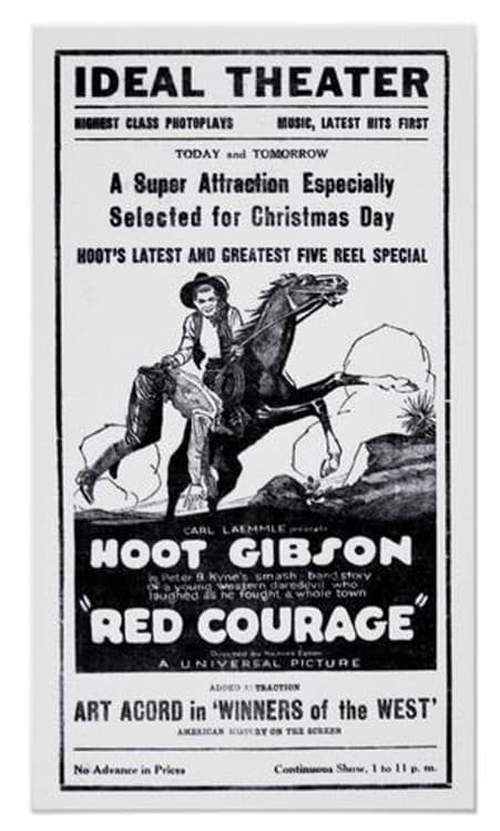 Red Courage poster – Cult Cinema