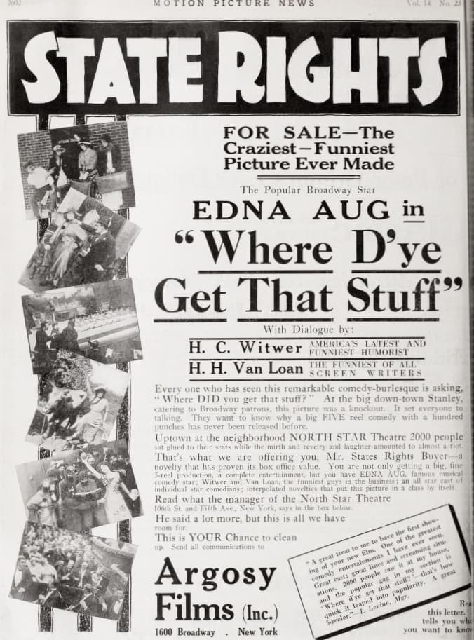 Where D'Ye Get That Stuff? poster – Cult Cinema