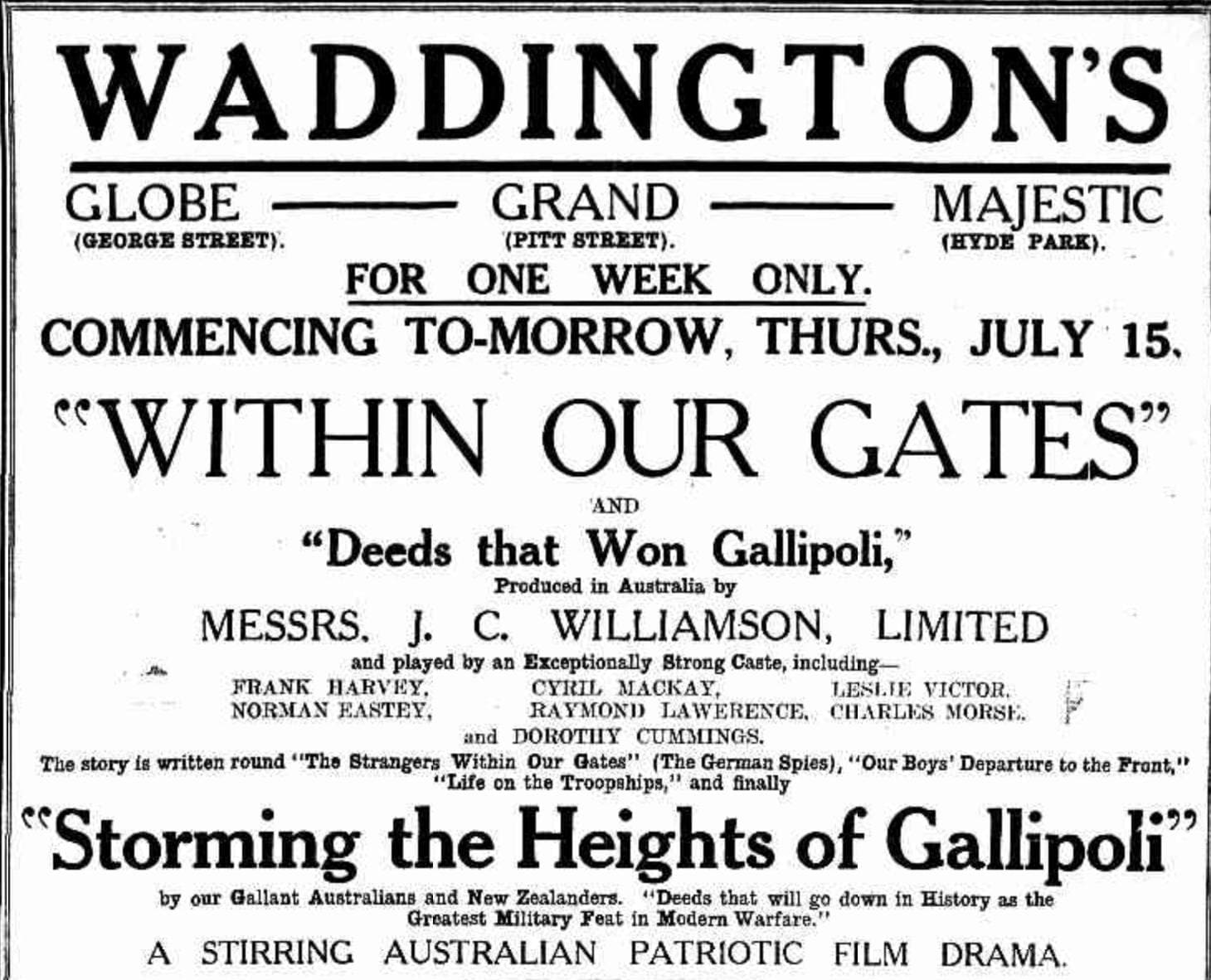 Within Our Gates poster – Cult Cinema