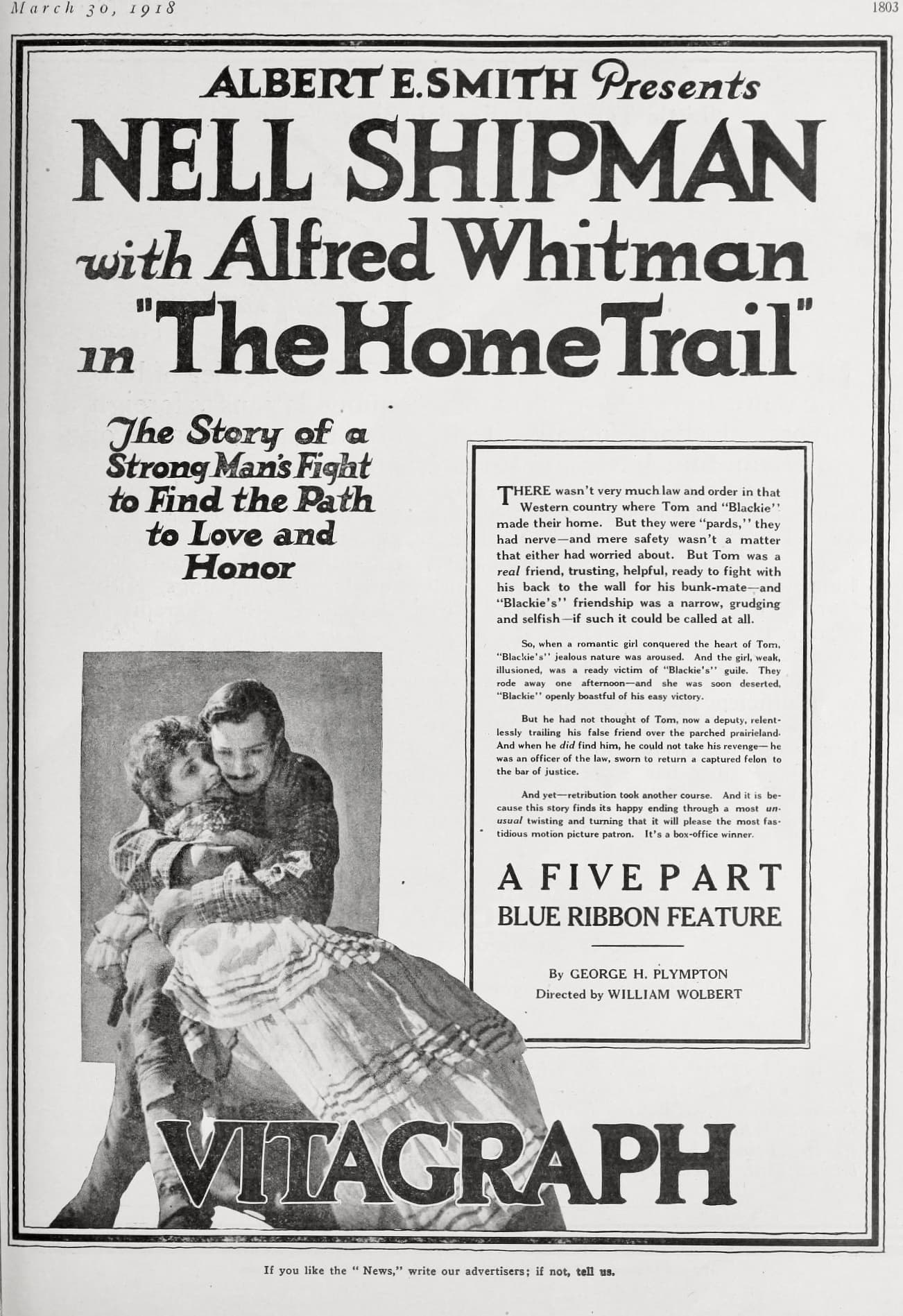 The Home Trail (1918) film backdrop