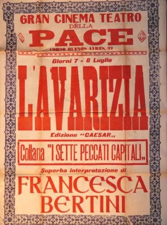L'avarizia poster