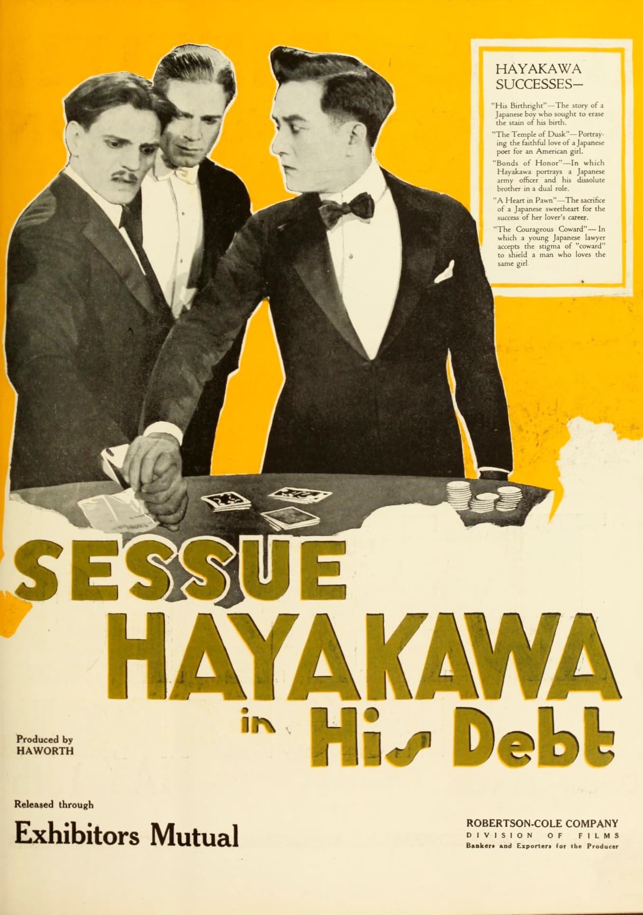 His Debt poster – Cult Cinema