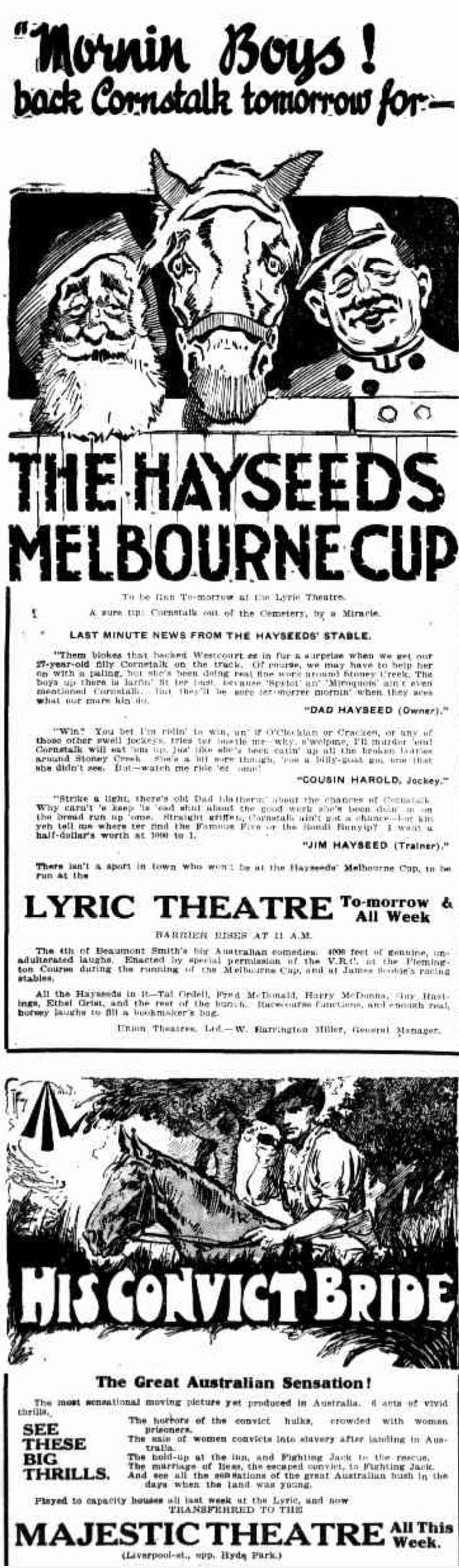 The Hayseeds' Melbourne Cup