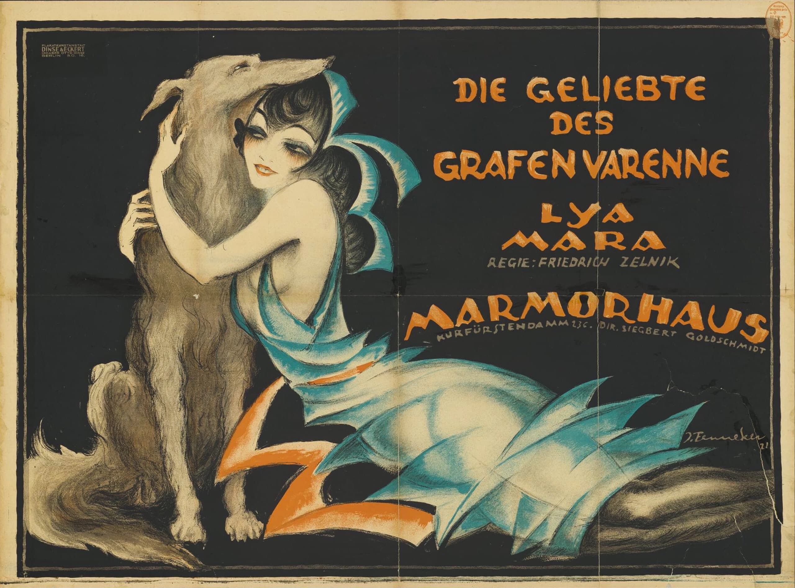 Die Geliebte des Grafen Varenne poster