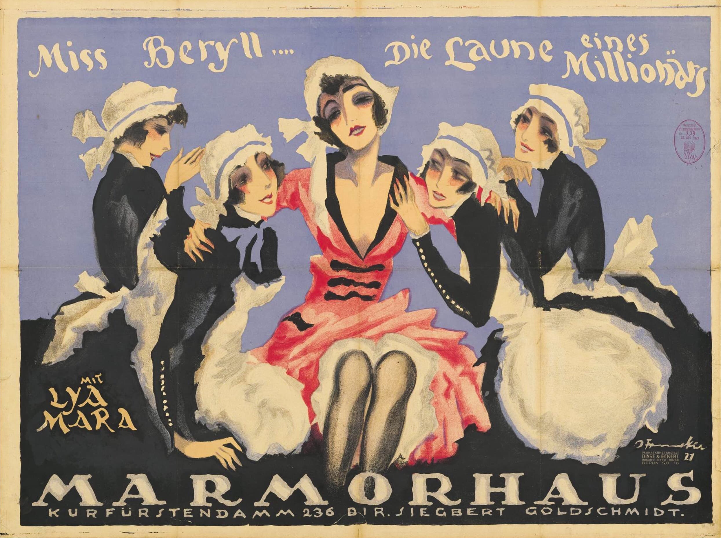 Miss Beryll... die Laune eines Millionärs (1921) film backdrop