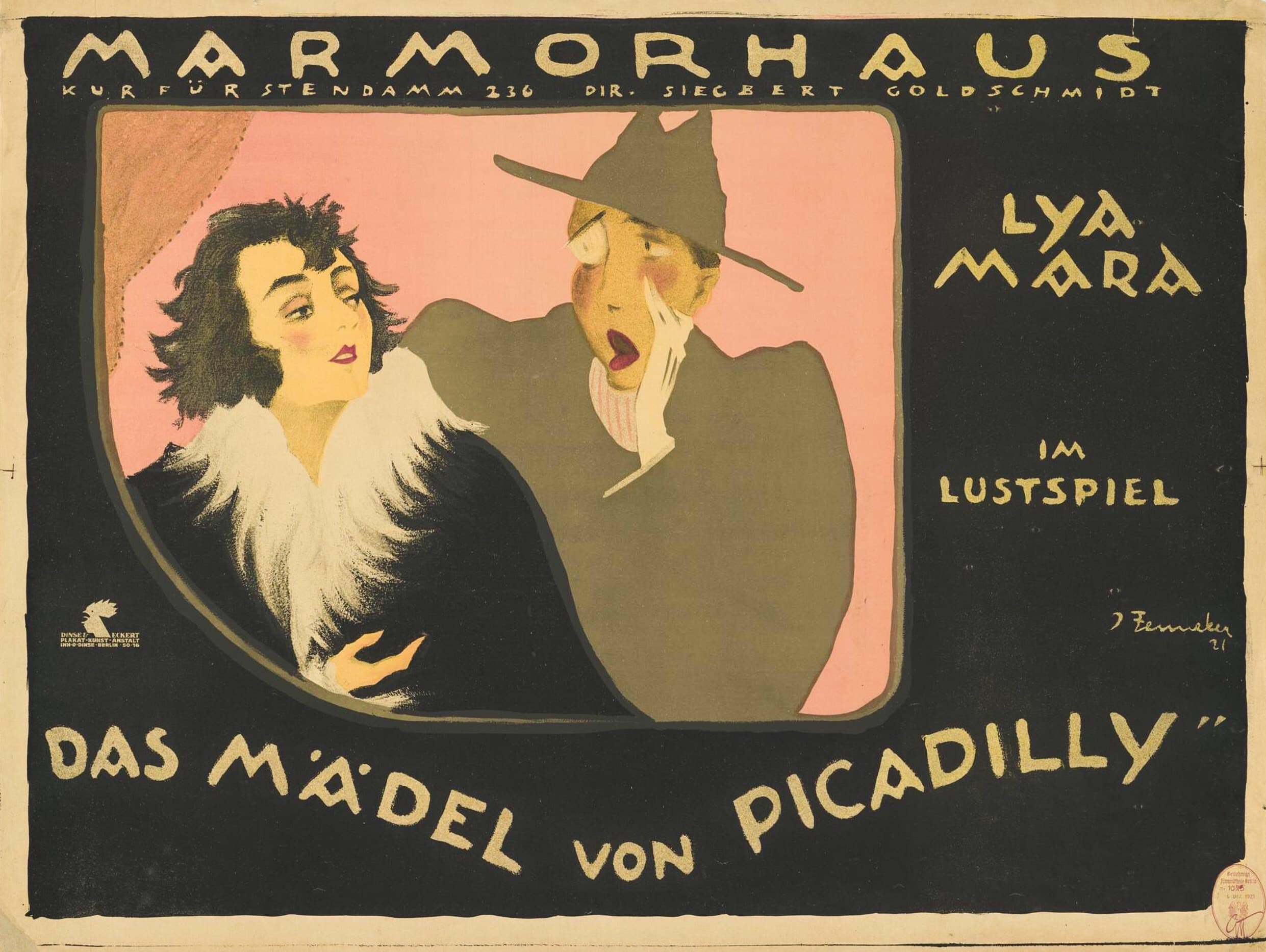 Das Mädel von Picadilly, 1. Teil poster
