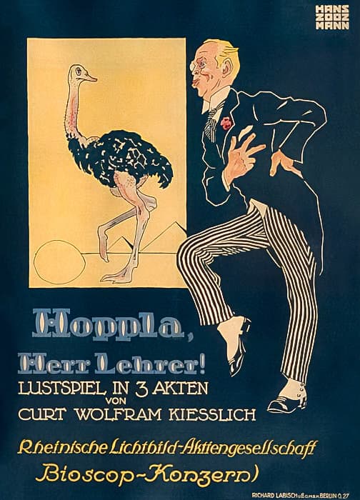 Hoppla, Herr Lehrer poster – Cult Cinema