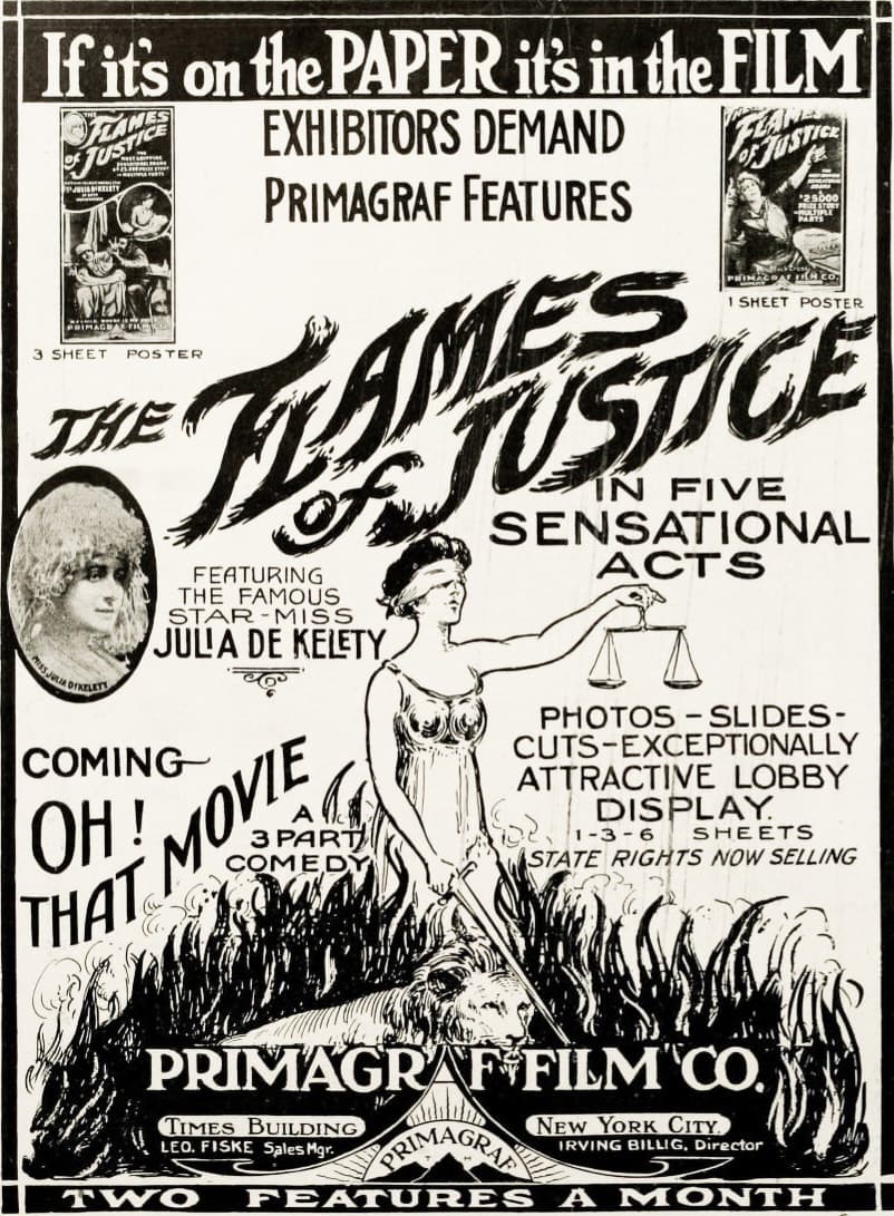 The Flames of Justice (1914) film backdrop